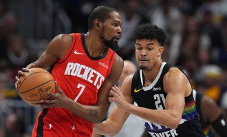 杜兰特31+6+5约基奇25+7+5 火箭胜掘金